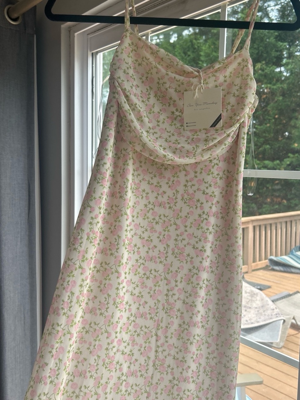 Summer midi floral dress